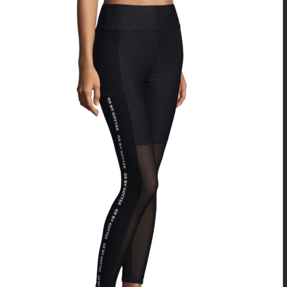 GX by Gottex Mesh Black Workout Pants Medium
